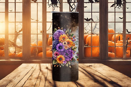 Autumn Magic Tumbler, Night and Day Change Travel Mug, Owl, Pumpkin and Bat Mug, 20OZ Tumbler, 22OZ Tumbler, 30OZ Tumbler
