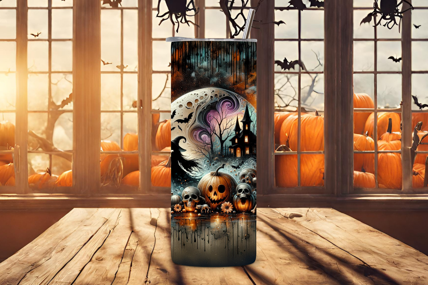 Mystical Harvest Tumbler, Magical Witch Manor Travel Mug, Halloween Night Tumbler, 20OZ Tumbler, 22OZ Tumbler, 30OZ Tumbler