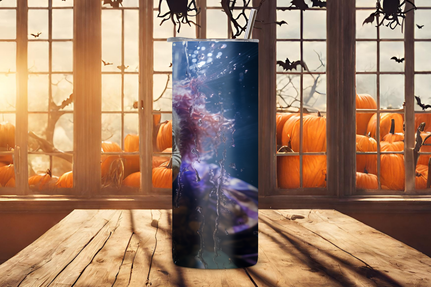 Grinning Terror Halloween Clown Tumbler, Spooky Halloween Jester Cup, Horror and Terror Cup, 20OZ Tumbler, 22OZ Tumbler, 30OZ Tumbler