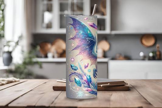 Cosmic Dragon Tumbler, Mystic Dragon Coffee Cup, Fantasy Travel Mug, 20OZ Tumbler, 22OZ Tumbler, 30OZ Tumbler