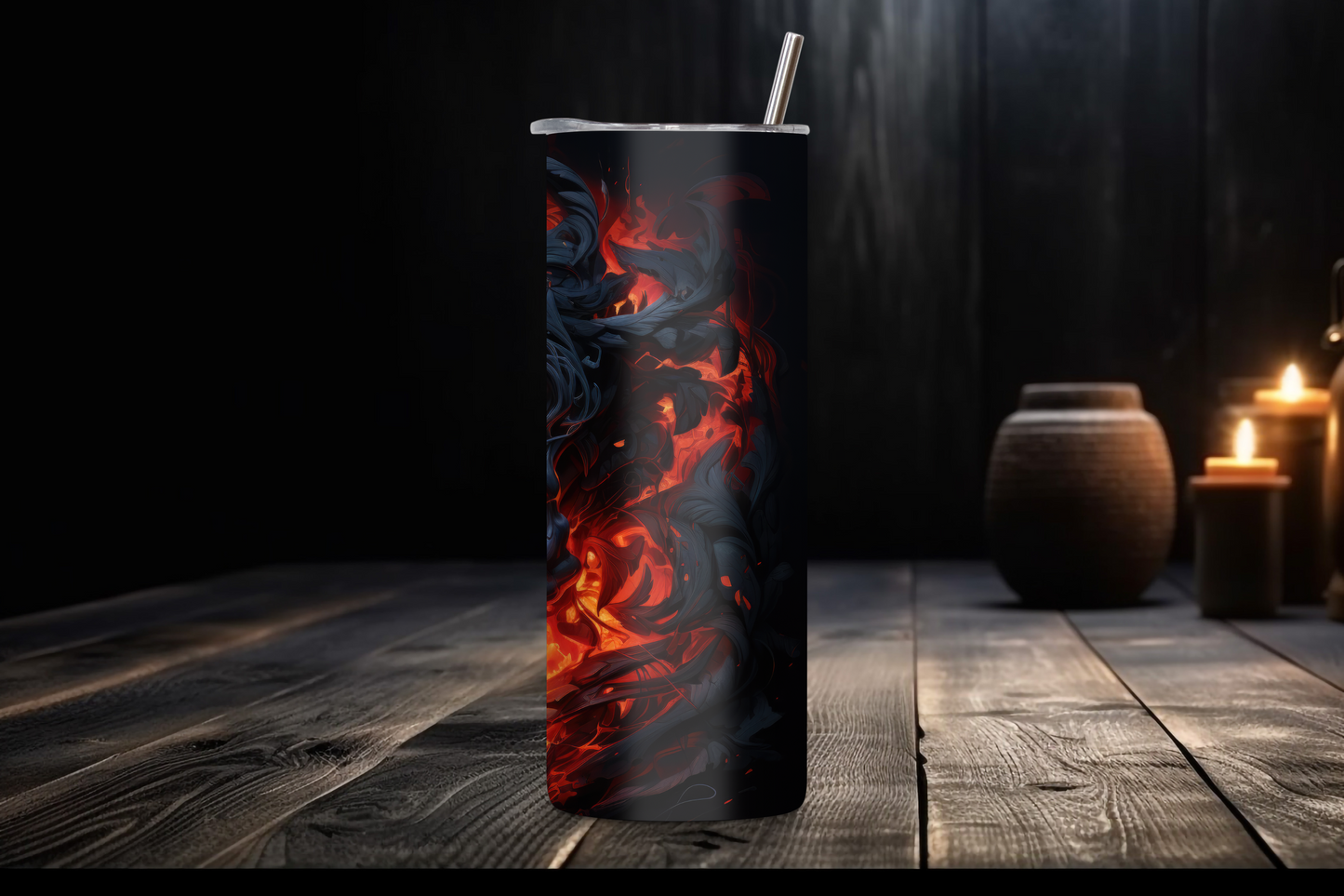 Goth Style Tumbler, Red Eye Skull Tumbler, Goth Travel Mug, Skull Coffee Cup, 20OZ Tumbler, 22OZ Tumbler, 30OZ Tumbler