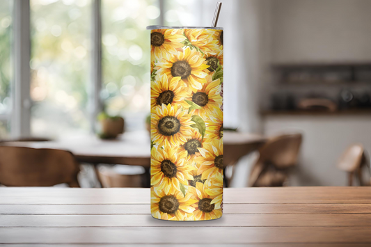 Customizable Sunflower Tumbler, Custom Name Tumbler Gift, Travel Mug, Gift for her, 20OZ Tumbler, 22OZ Tumbler, 30OZ Tumbler