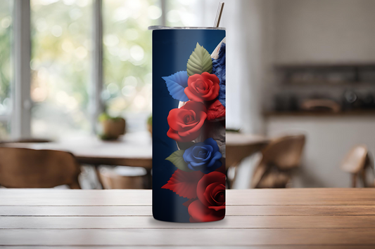 Jurassic Bloom Tumbler, T-rex Coffee Cup, Tyrannosaurus Travel Mug, 20OZ Tumbler, 22OZ Tumbler, 30OZ Tumbler