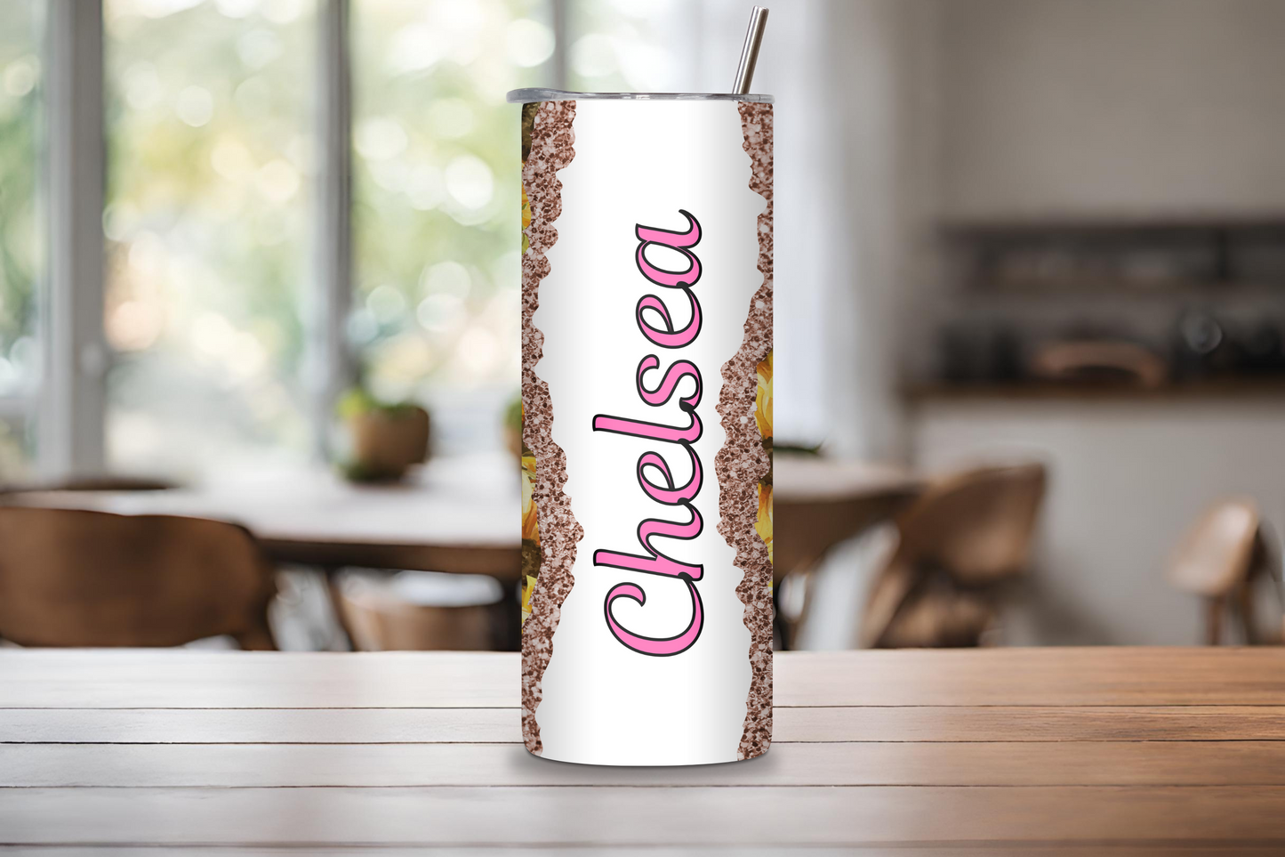 Customizable Sunflower Tumbler, Custom Name Tumbler Gift, Travel Mug, Gift for her, 20OZ Tumbler, 22OZ Tumbler, 30OZ Tumbler
