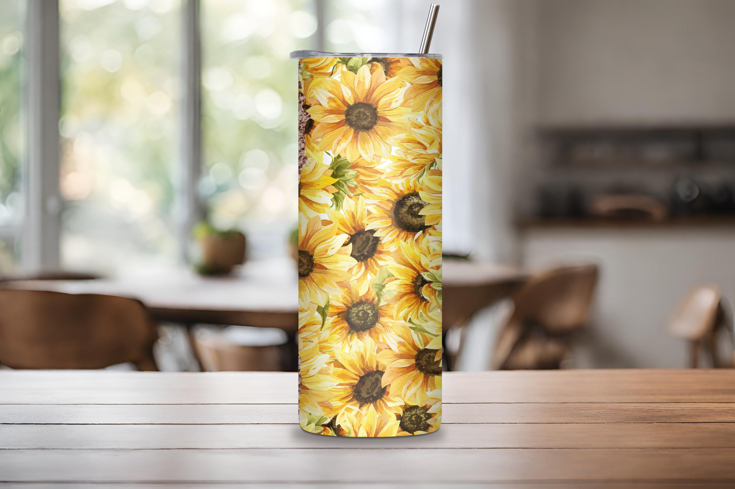 Customizable Sunflower Tumbler, Custom Name Tumbler Gift, Travel Mug, Gift for her, 20OZ Tumbler, 22OZ Tumbler, 30OZ Tumbler