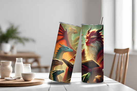 The Dragon Sage Tumbler, Wise Dragon Insulated Tumbler, The Ancient One Coffee Mug, Gift Cup for Dad Grandfather Papaw 20OZ 30OZ