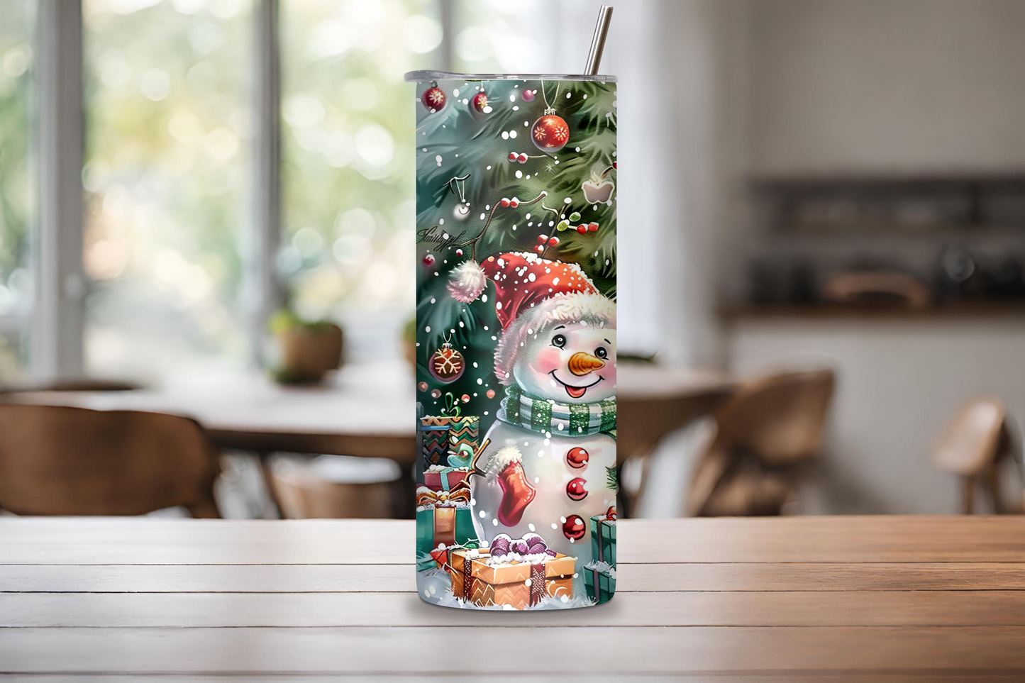 Snowman Holiday Tumbler, Snowman Christmas Tumbler, Winter Season Travel Mug, 20OZ Tumbler, 22OZ Tumbler, 30OZ Tumbler