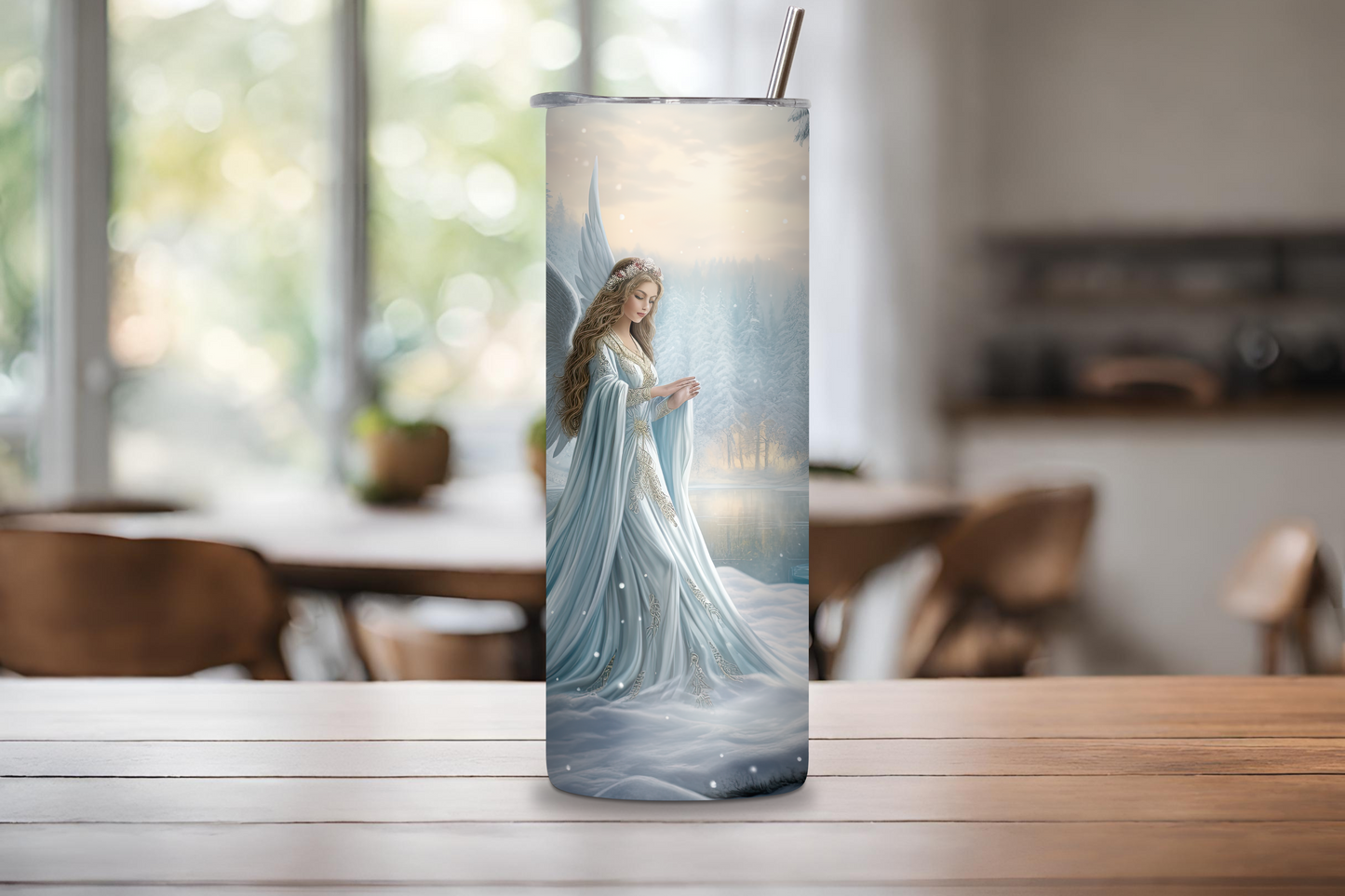 Winter Angel Tumbler, Christmas Angel Tumbler, Winter Hope Tumbler, 20OZ Tumbler, 22OZ Tumbler, 30OZ Tumbler