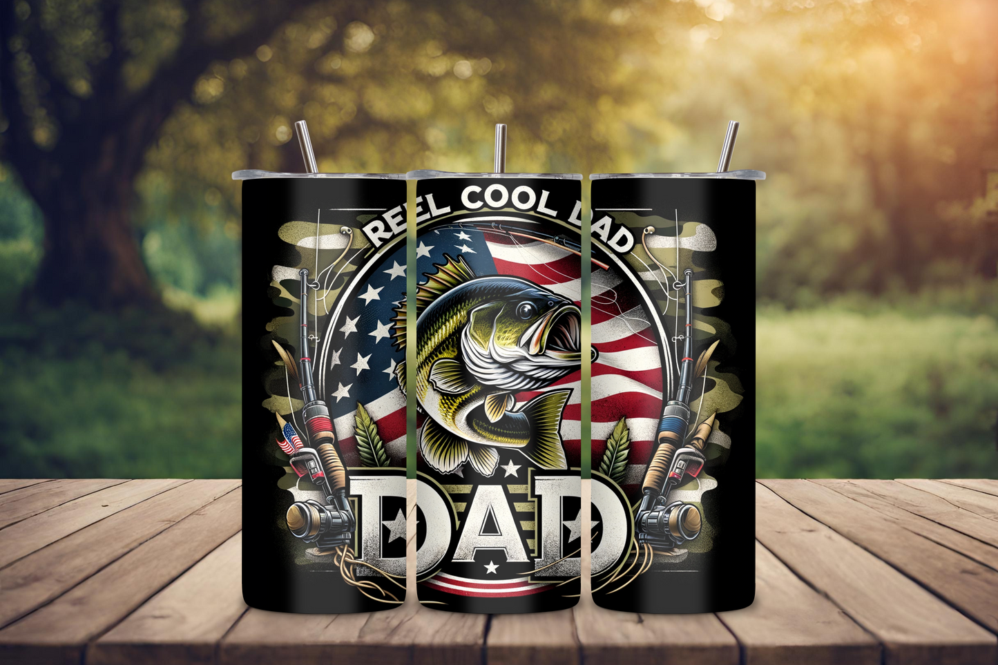 Reel Cool Dad Gift Tumbler, Father's Day Present, Dad Birthday Gift Coffee Cup, Fishing Cup, 20OZ Tumbler, 22OZ Tumbler, 30OZ Tumbler