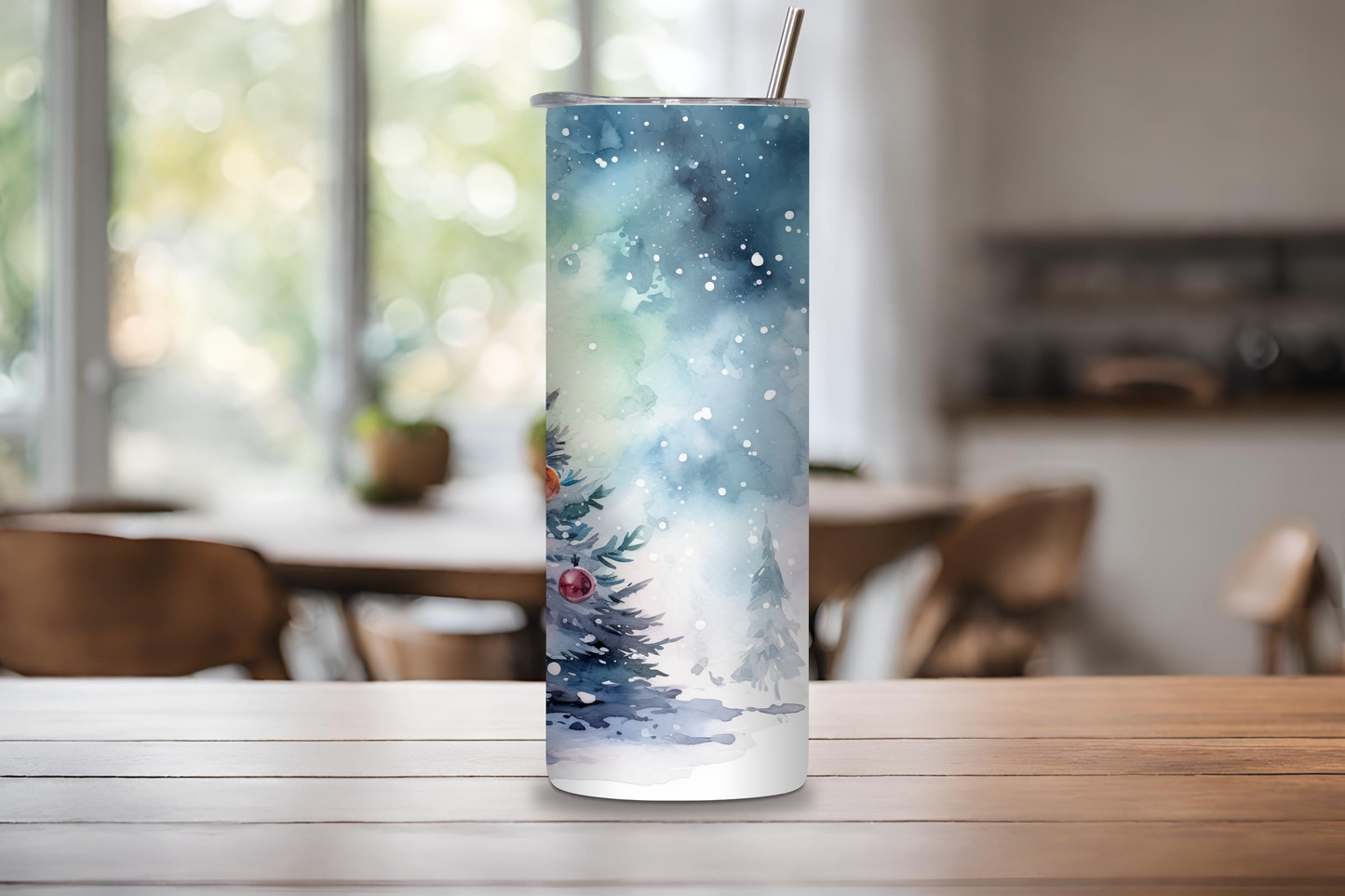 Christmas Tree Wonderland Tumbler, Winter Spirit Mug, Winter Decor Tumber, 20OZ Tumbler, 22OZ Tumbler, 30OZ Tumbler