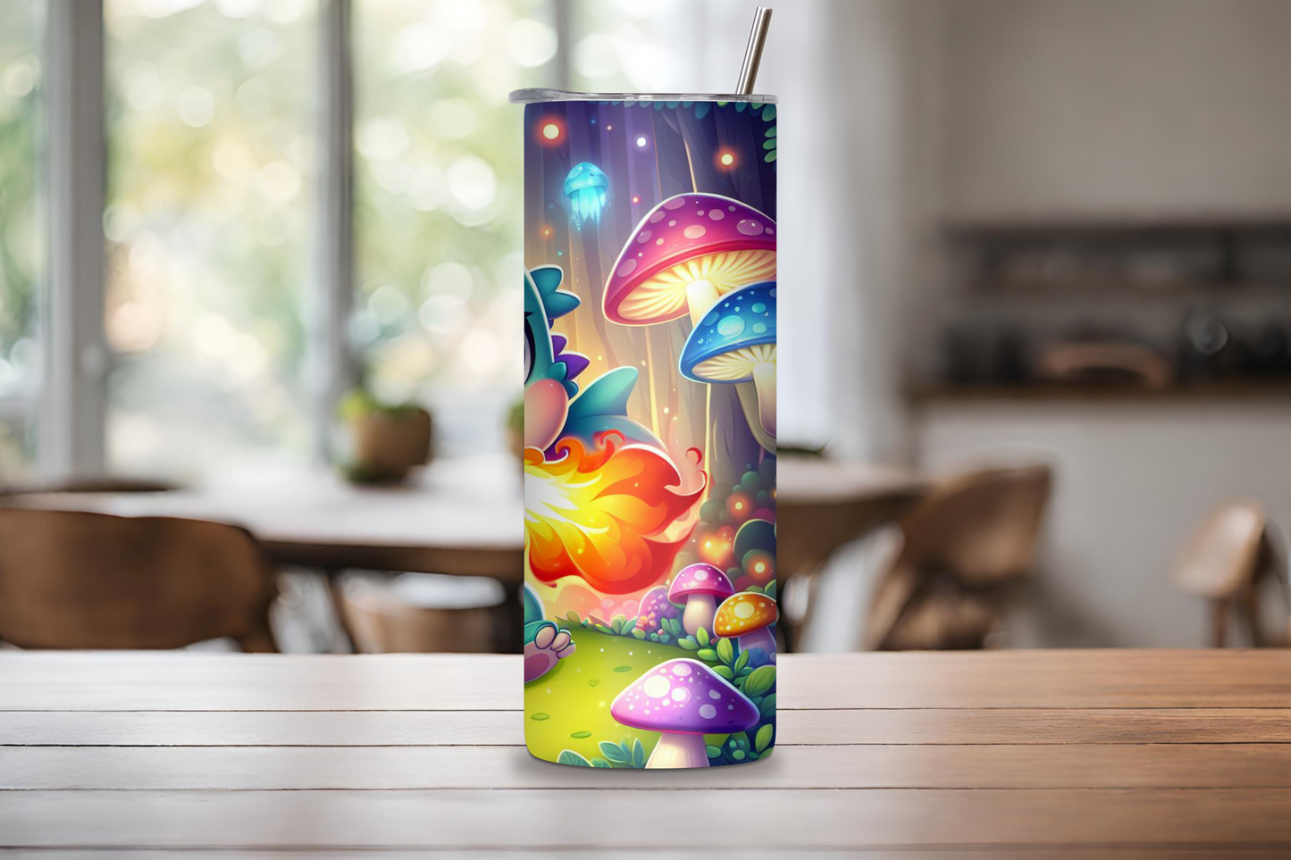 Magical Dragon Tumbler, Cute Dragon Travel Mug, Cute Baby Dragon Gift, 20OZ Tumbler, 22OZ Tumbler, 30OZ Tumbler