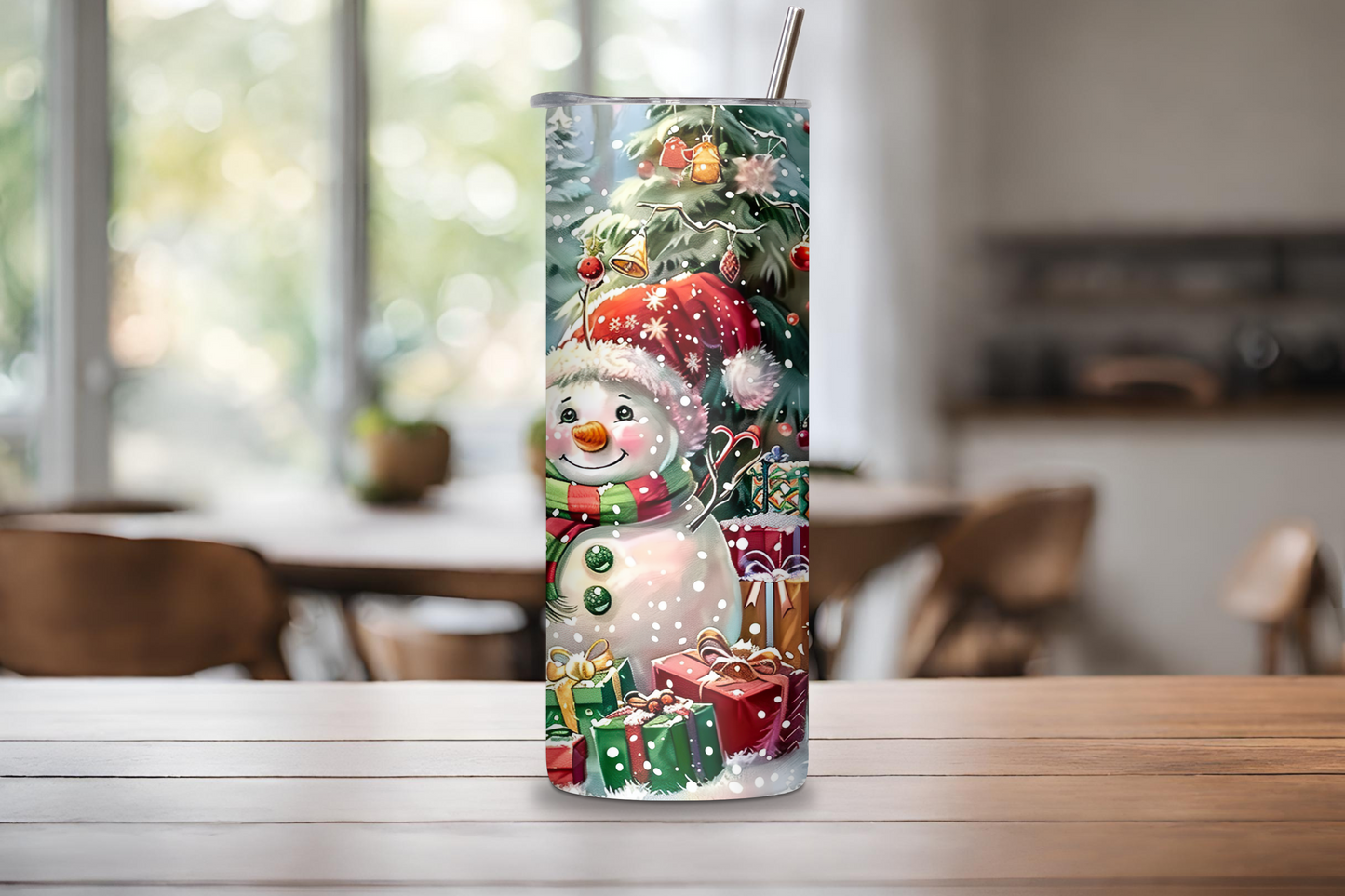 Snowman Holiday Tumbler, Snowman Christmas Tumbler, Winter Season Travel Mug, 20OZ Tumbler, 22OZ Tumbler, 30OZ Tumbler