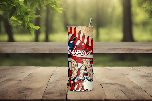 Father's Dad Baseball Travel Mug, Baseball Dad Tumbler, Sports Dad Gift Coffee Cup, 20OZ Tumbler, 22OZ Tumbler, 30OZ Tumbler