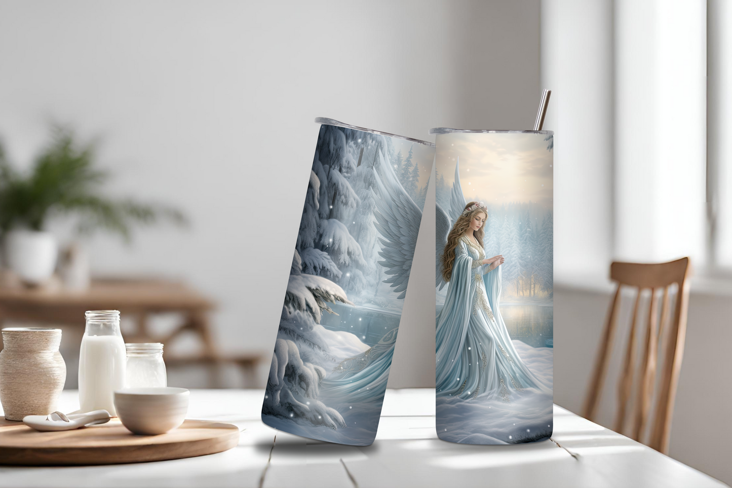 Winter Angel Tumbler, Christmas Angel Tumbler, Winter Hope Tumbler, 20OZ Tumbler, 22OZ Tumbler, 30OZ Tumbler