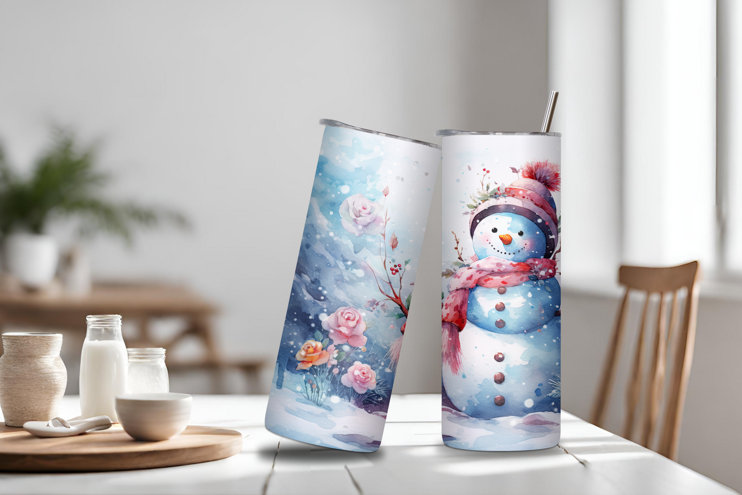 Winter Wonderland Tumbler, Snowman Holiday Gift, Cute Snowman Christmas Gift, 20OZ Tumbler, 22OZ Tumbler, 30OZ Tumbler