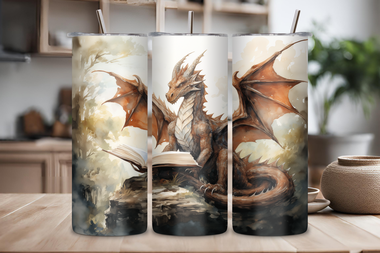 Dragon Lore Tumbler, Book Dragon Tumbler, Fantasy Lover Gift, 20OZ Tumbler, 22OZ Tumbler, 30OZ Tumbler