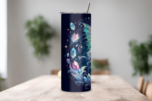 Celestial Dragon Tumbler, Mystic Dragon Coffee Cup, Fantasy Travel Mug, 20OZ Tumbler, 22OZ Tumbler, 30OZ Tumbler