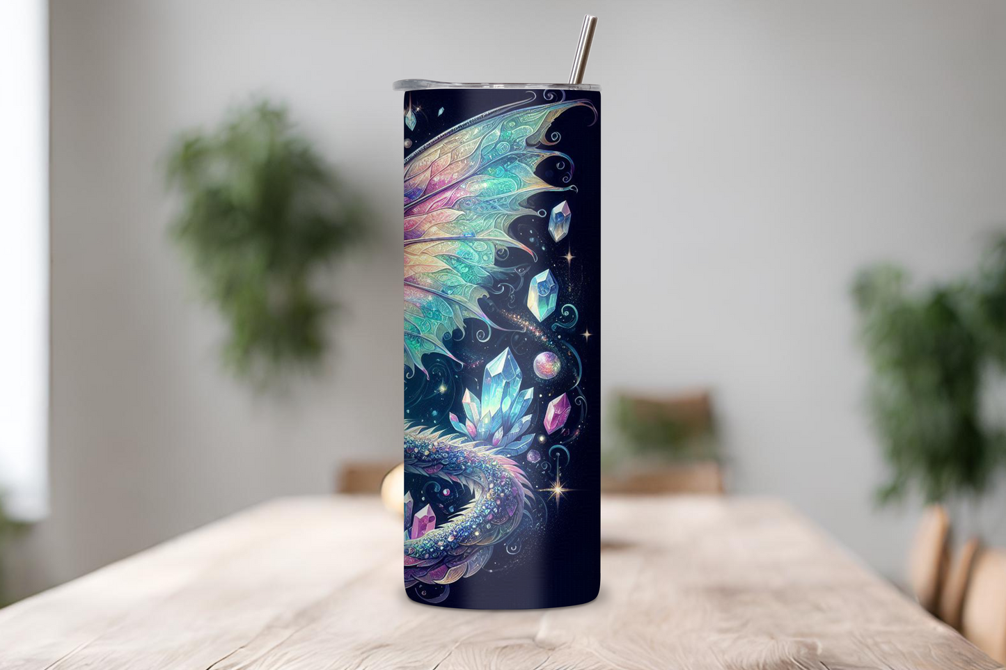 Celestial Dragon Tumbler, Mystic Dragon Coffee Cup, Fantasy Travel Mug, 20OZ Tumbler, 22OZ Tumbler, 30OZ Tumbler