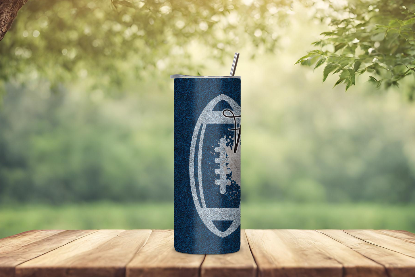 Football Dad Tumbler, Father's Day Gift Mug, Sports Fan Travel Cup, Dad's Football Coffee Mug, 20OZ Tumbler, 22OZ Tumbler, 30OZ Tumbler