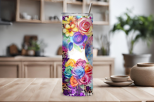 Speak Your Mind Floral Tumbler, Tomorrow is Not Promised, Cuss Them Out Today, Funny Tumbler