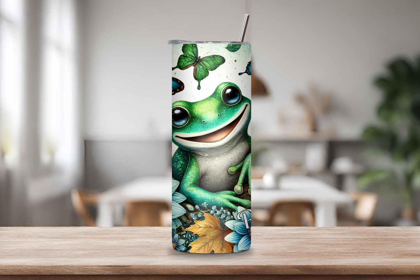 Personalized Whimsical Frog Tumbler, Frog Lover Gift, Hopper Leaper Ribberter, Travel Mug, Insulated Custom Tumbler, Coffee Cup, 20OZ 30OZ Tumbler