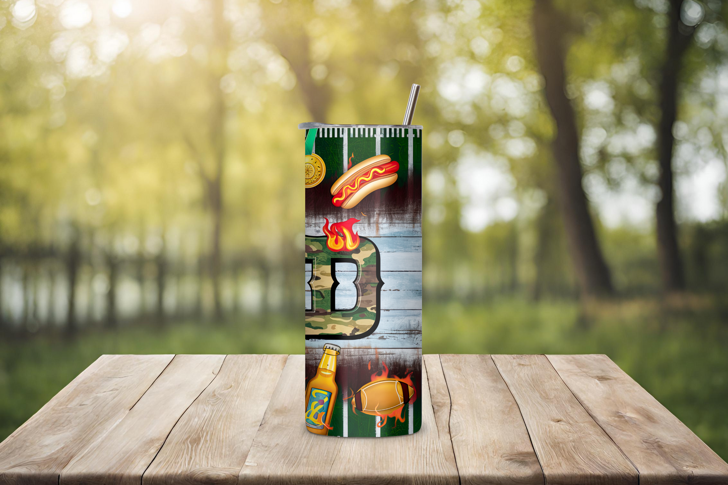 Football Dad Travel Cup, Football Loving Dad Gift Mug, Sports Father Travel Mug, 20OZ Tumbler, 22OZ Tumbler, 30OZ Tumbler