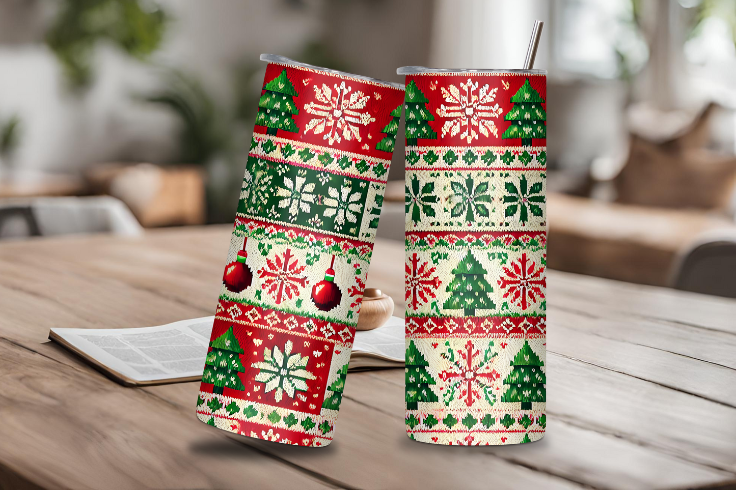 Holiday Cheer Tumbler, Christmas Pattern Cup, Holiday Spirt Tumbler, 20OZ Tumbler, 22OZ Tumber, 30OZ Tumbler