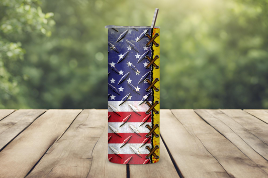 Patriotic Freedom Tumbler, Don't Tread on Me Tumbler, Flag Travel Mug, 20OZ Tumbler, 22OZ Tumbler, 30OZ Tumbler