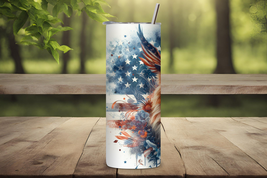 Liberty's Majesty Tumbler, Lion Tumbler, 4th of July Coffee Cup, Patriotic Travel Mug, 20OZ Tumbler, 22OZ Tumbler, 30OZ Tumbler