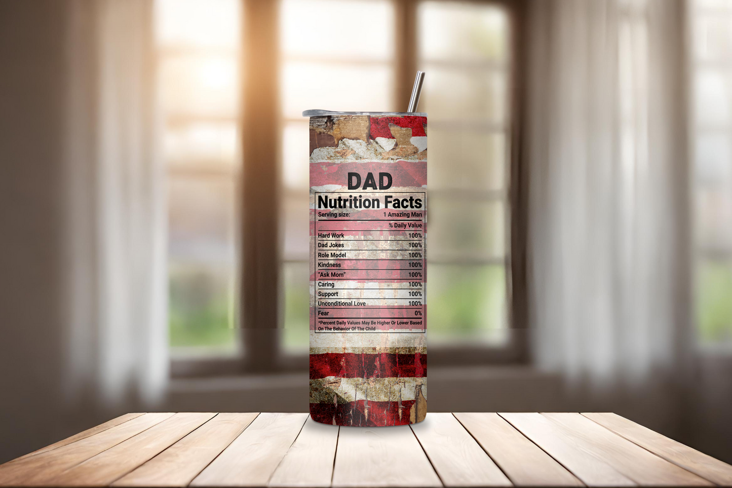 Father's Day Gift Tumbler, Dad Gift Mug, Travel Cup, Thoughtful Dad Surprise or Birthday Gift, Patriotic Dad Gift, 20OZ Tumbler, 22OZ Tumbler, 30OZ Tumbler
