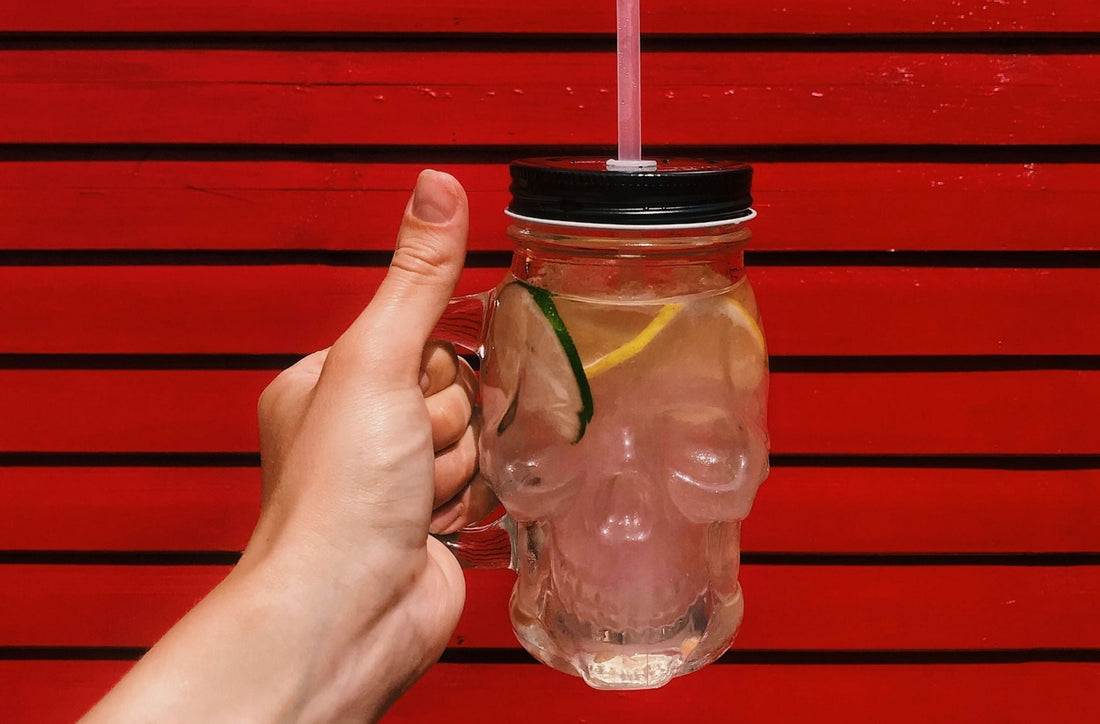 Glass Skull Cups That Add Drama to Spring Serving Sets