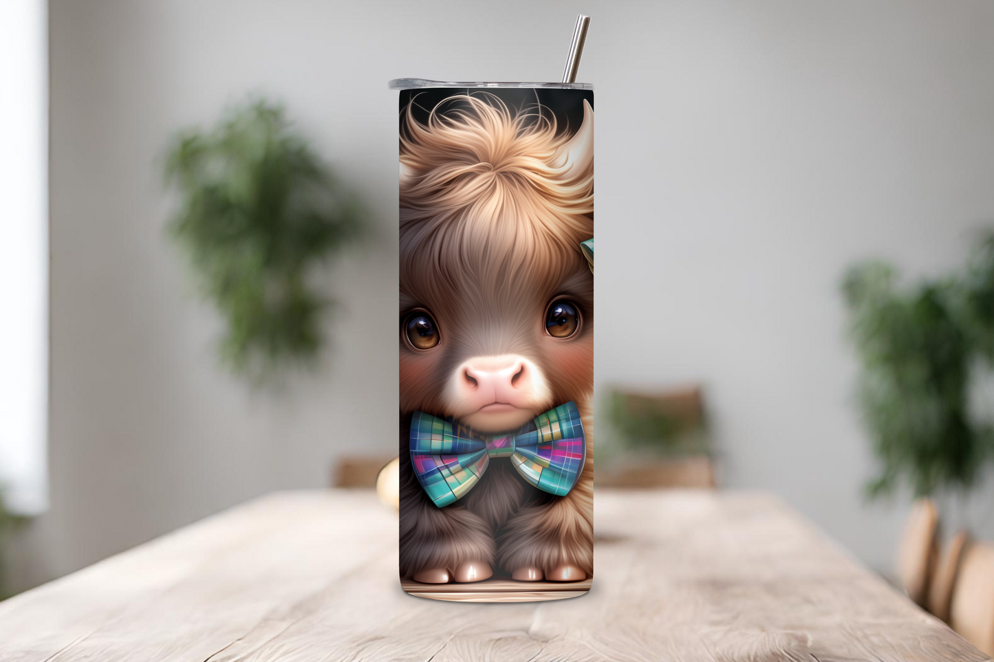 Classroom Cutie Highland Cow Tumbler, Cute Baby Cow Travel Cup, Teacher Gift Coffee Cup, 20OZ Tumbler, 30OZ Tumbler