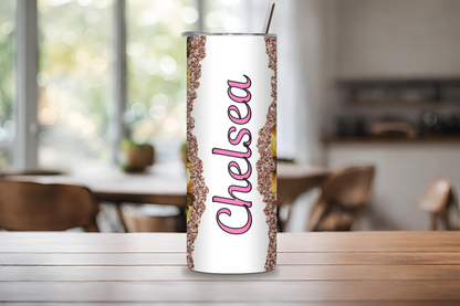 Customizable Sunflower Tumbler, Custom Name Tumbler Gift, Travel Mug, Gift for her, 20OZ Tumbler, 22OZ Tumbler, 30OZ Tumbler