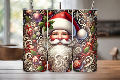 Retro Santa Claus Tumbler, Christmas Gift, Santa Ride, 20OZ Tumbler, 22OZ Tumbler, 30OZ Tumbler