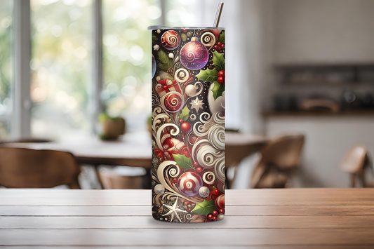 Retro Santa Claus Tumbler, Christmas Gift, Santa Ride, 20OZ Tumbler, 22OZ Tumbler, 30OZ Tumbler