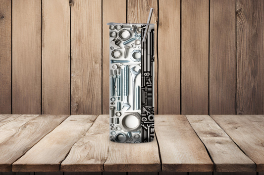 Dad's Garage Gift Mug, Father's Day Mechanic Travel Mug, 20OZ Tumbler, 22OZ Tumbler, 30OZ Tumbler