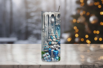 Drip Snowman Holiday Tumbler, Christmas Snowman Tumbler, Festival Cute Snowman Tumbler, 20OZ Tumbler, 22OZ Tumbler, 30 Tumbler