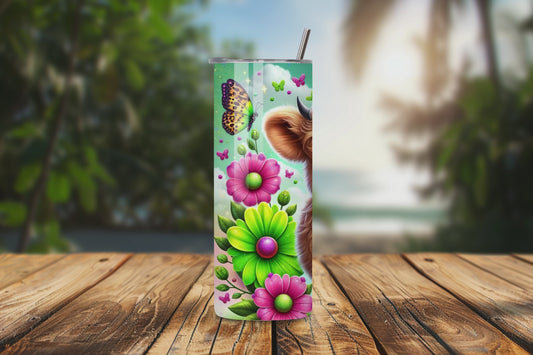 Highland Cow Tumbler, Colorful 20OZ, 22OZ, 30OZ Tumbler, Birthday Gift, Gift for Her, Travel Cup